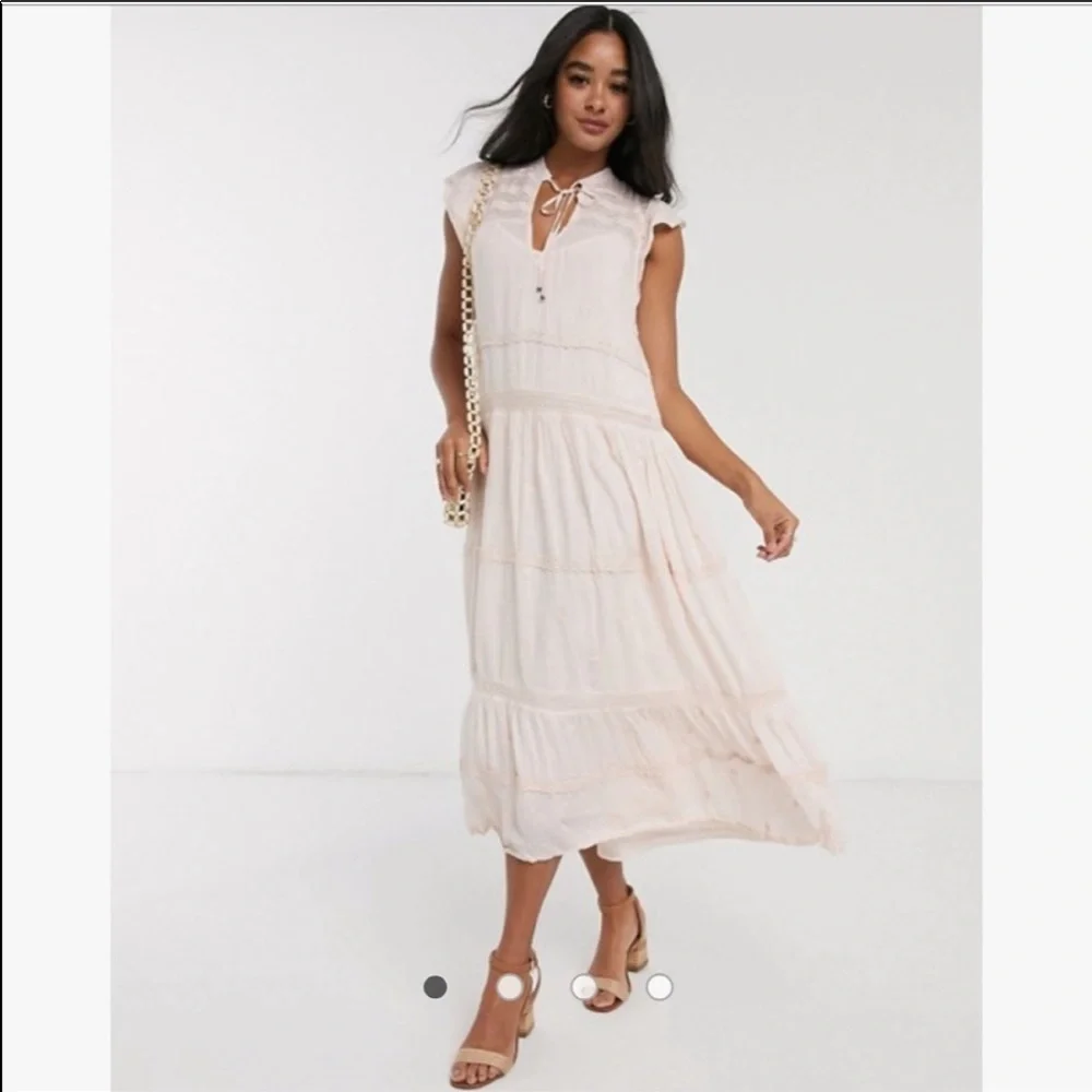 Free people midnight midi peasant dress - Picture 4 of 8